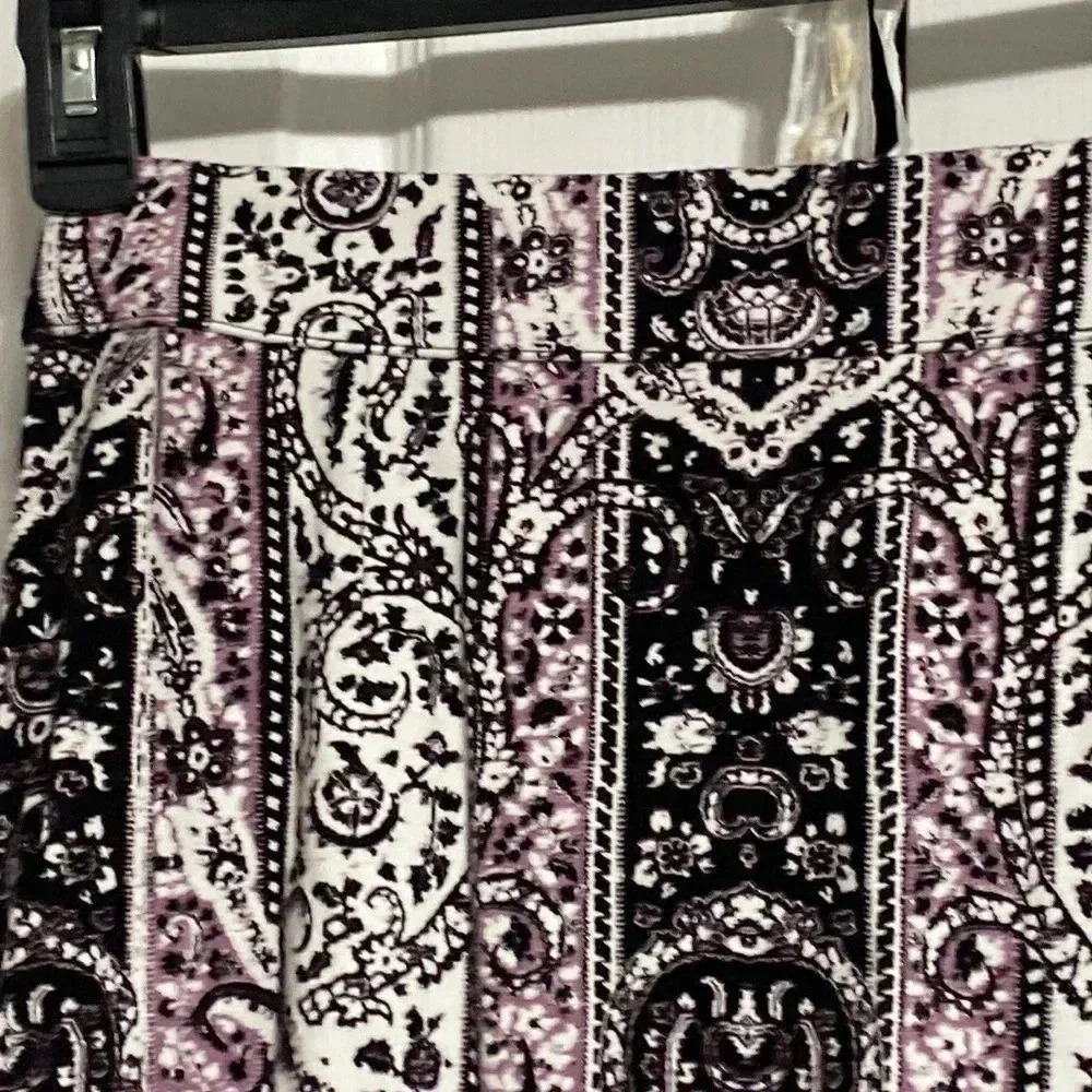 Cato purple black & white skirt